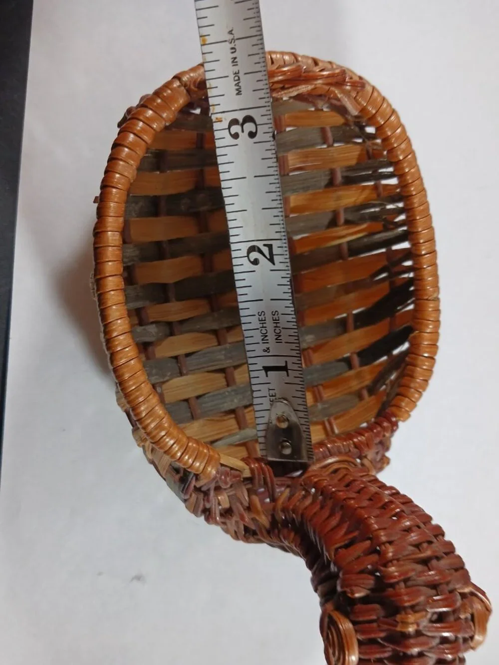 Mini Vintage Little Duck Wicker Ring Storage